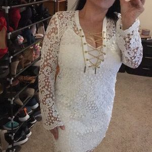 Michael Kors White Lovely Lace Dress